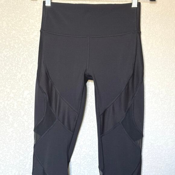 Lululemon Wunder Under High-Rise Tight 28" Women’s Size 6 Mesh Black EUC - Picture 8 of 13